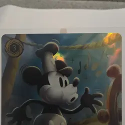 Disney Lorcana TCG Enchanted Mickey Mouse Steamboat Pilot 231/204 Holo EN - Image 2