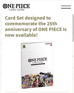 One Piece TCG Premium Card Collection 25th Anniversary Edition ENGLISH SEALED - Image 1