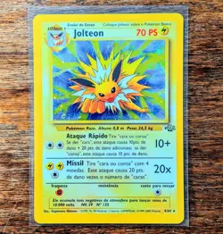 JOLTEON 4/64 Jungle Holo PS Portuguese Rare 1999 2000 - Image 1