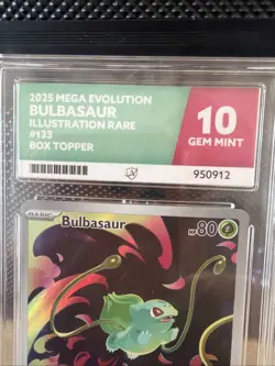 Bulbasaur - (Mega Evolution Stamped) 133/132 Pokemon Rare Ace Graded 10 - Image 4