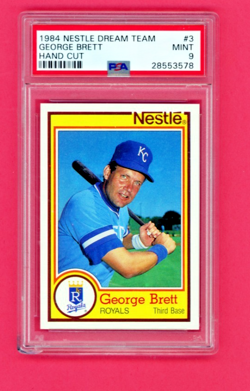 George Brett 1984 TOPPS Nestle Dream Team Hand Cut MINT PSA 9 - Image 1