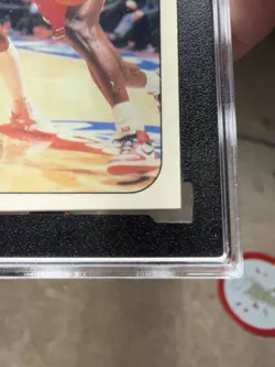 1986-87 Fleer - Stickers Michael Jordan #8 (RC) BEAUTIFUL card. Amazing corners. - Image 3