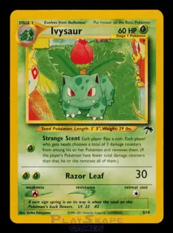 Pokemon Card Ivysaur 5/18 Southern Islands Vintage WOTC Promo Rare LP 2001 - Image 1