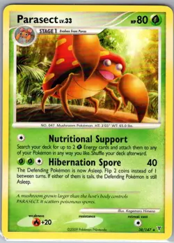Parasect 38/147 Non Holo Supreme Victors - Pokemon Card - NM - Image 1
