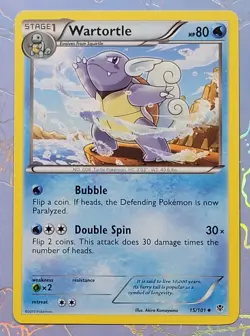 Wartortle 15/101 Plasma Blast Pokemon Card NM - Image 1
