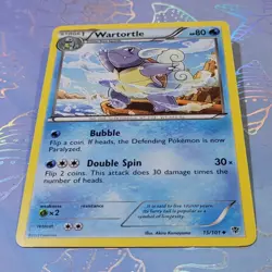 Wartortle 15/101 Plasma Blast Pokemon Card NM - Image 3