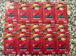 15 Factory Sealed One Piece TCG Carrying on His Will booster packs ENGLISH - Image 1