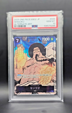 Sengoku EB02-044 SR Alternate Art Extra Booster Anime 25th ONE PIECE JPN PSA 10 - Image 1