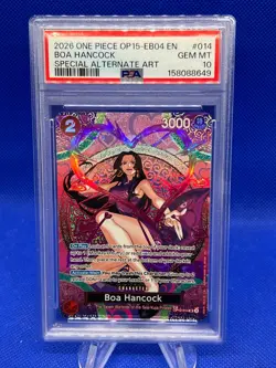 One Piece Adventure on Kami’s Island Boa Hancock OP12-014 SP Alt Art PSA 10 - Image 1