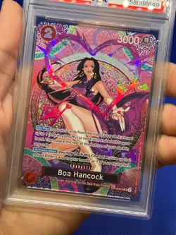One Piece Adventure on Kami’s Island Boa Hancock OP12-014 SP Alt Art PSA 10 - Image 2