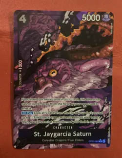 One Piece - St. Jaygarcia Saturn - Alt Art - OP13-083 - Carrying On His Will - Image 1