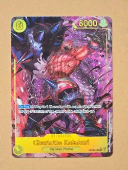 One Piece TCG Charlotte Katakuri SEC Alt Art OP03-123 PRB01 English - Image 1