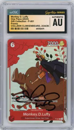 CGC Authentic Colleen Clinkenbeard Monkey.D.Luffy (Gift Collection 2023) P-001 - Image 1