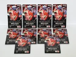 One Piece TCG OP-16 The Time Of Battle Sleeved Hanger Booster Lot Of 22 - Image 1