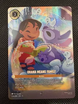 Ohana Means Family - Disney Lorcana Winterspell - Enchanted 224/204 - Image 1