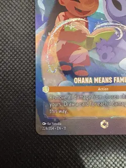 Ohana Means Family - Disney Lorcana Winterspell - Enchanted 224/204 - Image 3