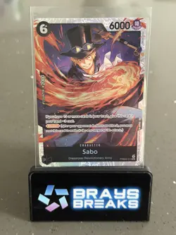 Bandai Sabo PRB02-014 (Special Foil) SR One Piece Card Game English NM - Image 1