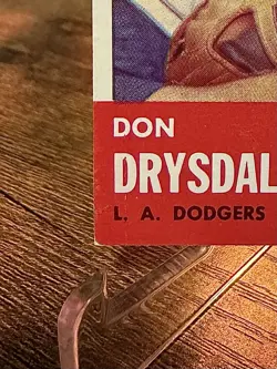 1963 Topps #360 Don Drysdale EX-EXMINT - Los Angeles Dodgers - HOF - Image 5