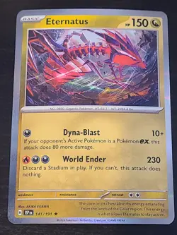 Eternatus Pokemon TCG SV08: Surging Sparks #141/191 Holo - Image 1