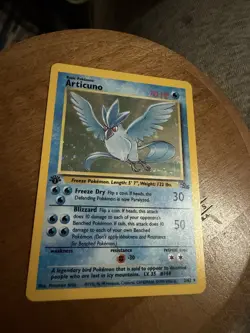 Articuno 2/62 Fossil 1st Edition Holo Rare Pokemon TCG Card - Image 2