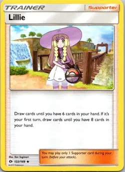 Lillie 122/149 Uncommon SM Base Set Pokemon Lightly Played - Image 1