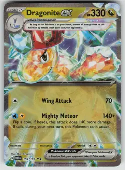 Dragonite ex 159/197 Double Rare Obsidian Flames Pokemon Near Mint - Image 1
