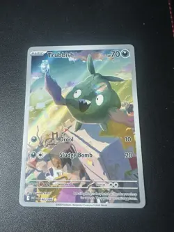 Pokemon Trubbish 140/086 Illustration Rare Sv: White Flare Full Art NM - Image 1