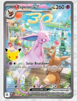 Pokemon TCG: 30th Celebration UPC Espeon EX MEP 108 PROMO ONLY - (PRESALE ) - Image 1