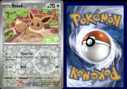 Pokemon TCG Eevee Obsidian Flames Card - Reverse Holo - Image 1