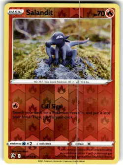 Salandit #027/163 Reverse Holo 2021 Pokemon Battle Styles - Image 1