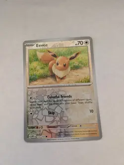 Pokemon Scarlet Violet 151 Reverse Holo 133/165 Eevee - Image 1