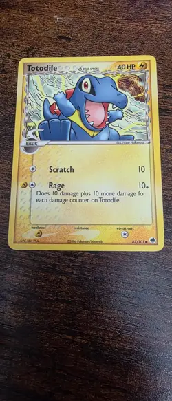 Totodile 67/101 Common Dragon Frontiers Pokemon Lightly Played - Image 1