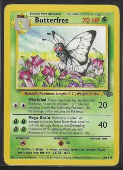Butterfree - 33/64 Jungle Unlimited Pokemon - NM - Image 1