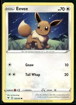 Pokemon - Eevee 130/185 Regular Vivid Voltage NM - Image 1