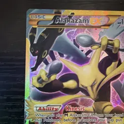 Pokemon TCG Alakazam EX 125/124 Fates Collide Secret Rare Holo EN 160 HP - Image 4