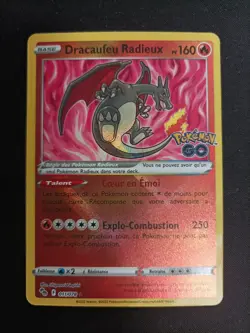 Carte Pokemon Dracaufeu Radieux 011/078 Pokemon GO - Image 1