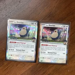 Pokemon Journey Together Stamped Hop’s Snorlax 117/159 TCG NM - Image 1