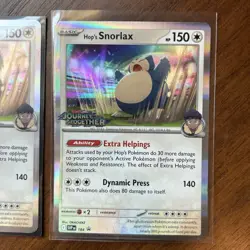 Pokemon Journey Together Stamped Hop’s Snorlax 117/159 TCG NM - Image 3