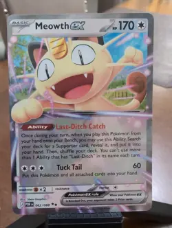 Pokemon TCG Meowth ex 062/088 Perfect Order NM - Image 1