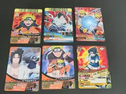 6 PROMO cards set Naruto Sasuke NFP-021 NXP-002 NXP-009 NFP-017 DNP-009 eb75 - Image 1