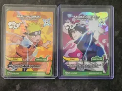 Naruto Mythos 1st Edition Naruto & Sasuke Starter Promo Cards - Image 1
