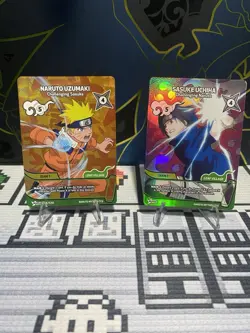 Naruto Mythos 1st Edition Naruto & Sasuke Starter Promo Cards - Image 1