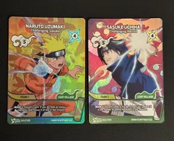 Naruto Mythos 1st Edition Naruto Uzumaki & Sasuke Uchiha Starter Promo Cards - Image 1