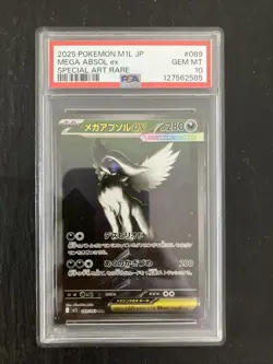 Mega Absol EX 089/063 M1l: Mega Brave Holo (Japanese) PSA 10 - Image 1