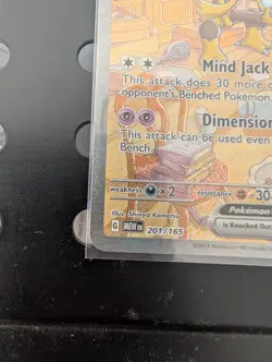 Alakazam ex 201/165 SV: Scarlet & Violet 151 Ultra Rare Full Art Holo NM English - Image 4