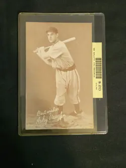 1939-46 Exhibit Salutation Baseball Card Best Wishes Arky Vaughn EX/MT - Image 1