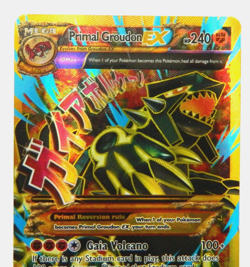 Pokemon Primal Groudon EX 97/98 Ancient Origins Full Art Holo Lightly Played - Image 2