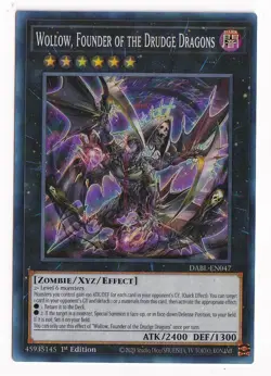 Yugioh! Wollow, Founder of the Drudge Dragons DABL-EN047 NM - Image 1