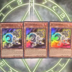 Yu-Gi-Oh! Jet Synchron SDSE-EN001 1st Edition x3 Lightly Played - Image 1
