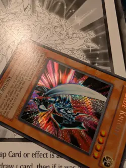 Blade Knight CT1-EN002 2004 Secret Rare HP Goddess Of Whim Photon Sabre Tiger LP - Image 3